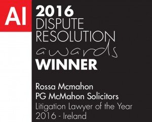 Rossa Mcmahon-Litigation Lawyer of the Year 2016 - Ireland